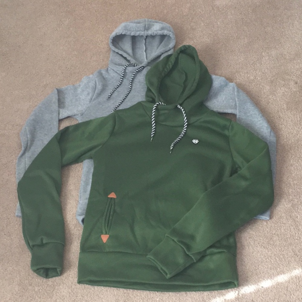 Set of two (2) Funnel Neck Hoodies